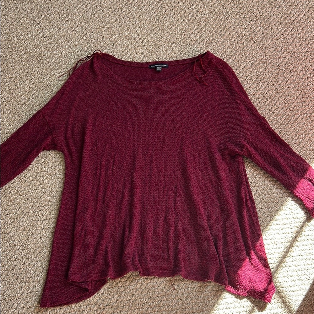 American Eagle Burgundy Sweater